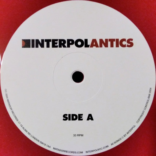 Interpol : Antics (LP, Album, Ltd, RE, RP, Red)