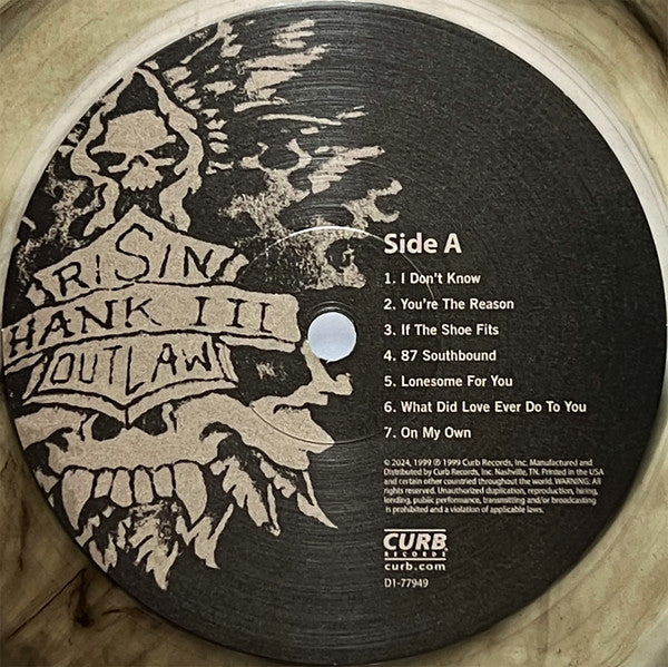 Hank III* : Risin' Outlaw (LP, Album, Ltd, RE, Cle)