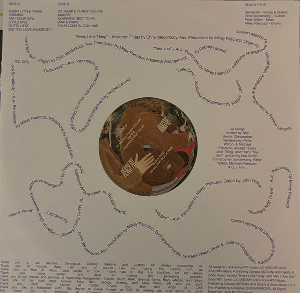 Peach Pit (3) : Magpie (LP, Album, Ltd, Cle)