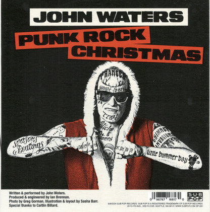 John Waters : Jingle Bells / Punk Rock Christmas (7", Vom)