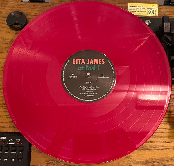 Etta James : At Last! (12", Album, Ltd, RE, Red)