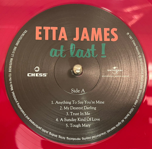 Etta James : At Last! (12", Album, Ltd, RE, Red)