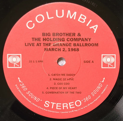 Big Brother & The Holding Company featuring Janis Joplin : Live At The Grande Ballroom, Detroit, Michigan, March 2, 1968 (LP, RSD)