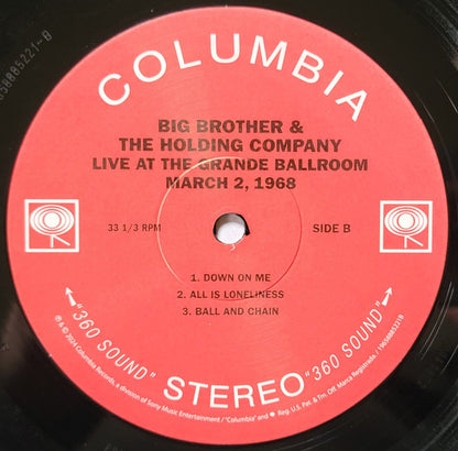 Big Brother & The Holding Company featuring Janis Joplin : Live At The Grande Ballroom, Detroit, Michigan, March 2, 1968 (LP, RSD)