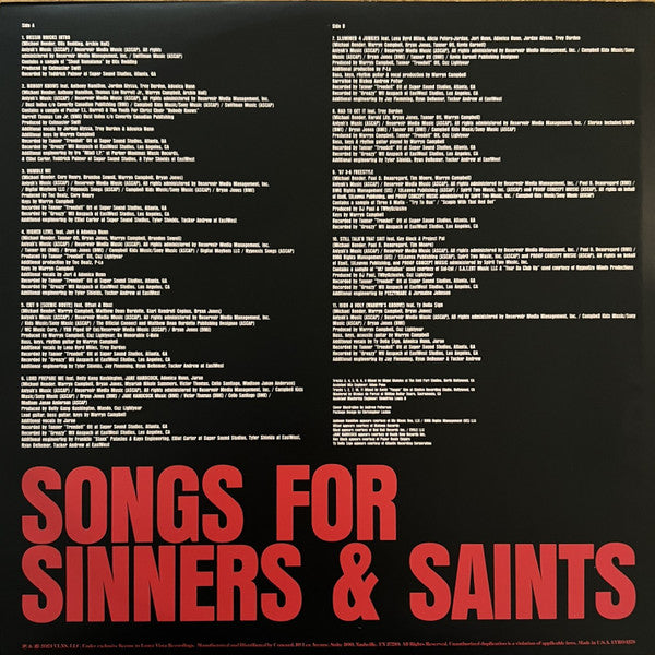 Killer Mike : Michael & The Mighty Midnight Revival, Songs For Sinners And Saints (LP, Album, Ltd, Red)