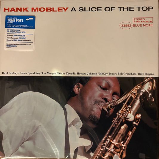 Hank Mobley : A Slice Of The Top (LP, Album, RE, 180)