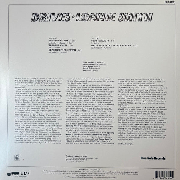 Lonnie Smith : Drives (LP, RE, RM, 180)