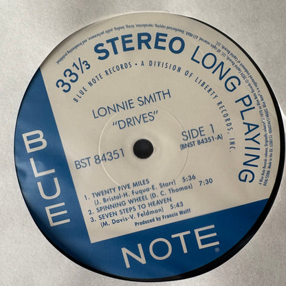 Lonnie Smith : Drives (LP, RE, RM, 180)