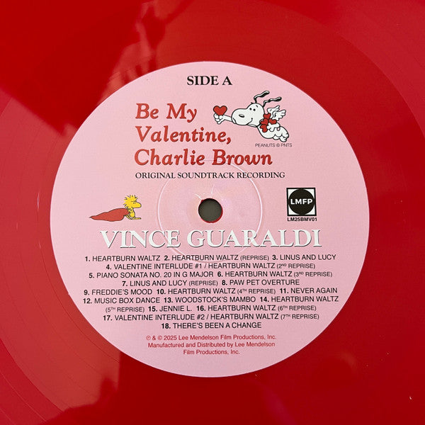 Vince Guaraldi : Be My Valentine, Charlie Brown (Original Soundtrack Recording) (LP, Album, Bioplastic, Ltd, RM, Hea)