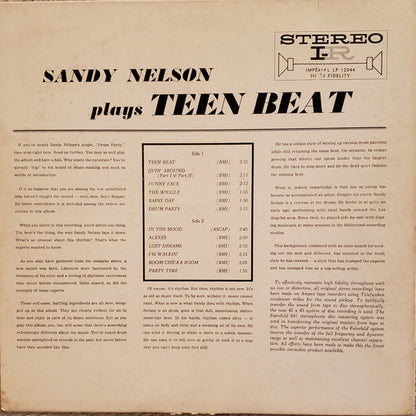 Sandy Nelson : Teen Beat (LP, Album, RP)