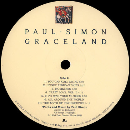 Paul Simon : Graceland (LP, Album, RSD, RE, RM, 25t)