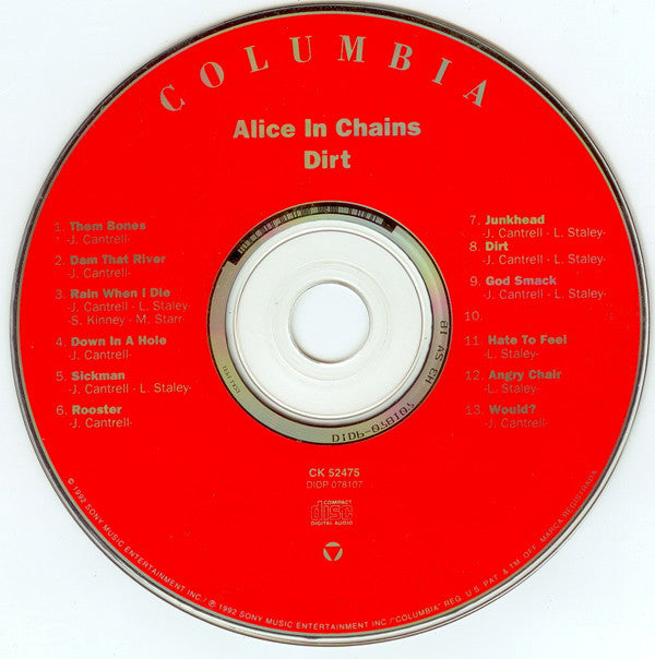 Alice In Chains : Dirt (CD, Album, RP)