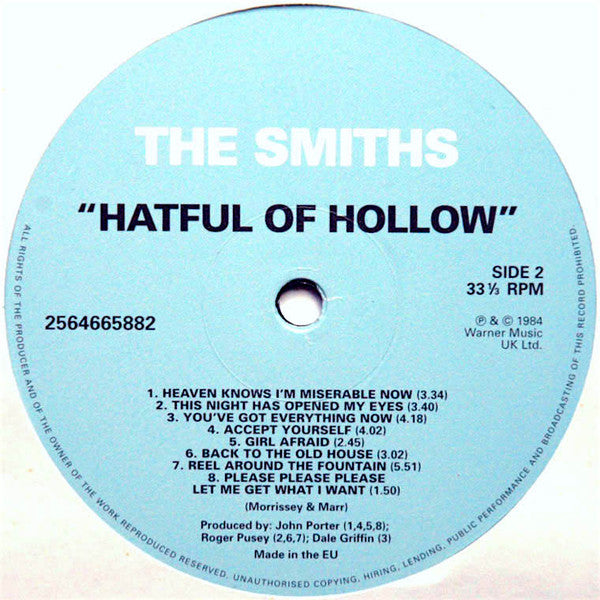 The Smiths - Hatful Of Hollow (LP, Comp, RE, 180)
