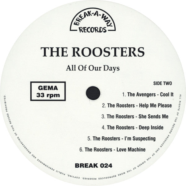 The Roosters (2) : All Of Our Days (LP, Comp)