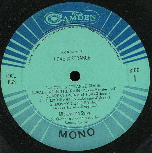 Mickey & Sylvia : Love Is Strange (LP, Comp, Mono)