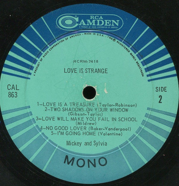 Mickey & Sylvia : Love Is Strange (LP, Comp, Mono)