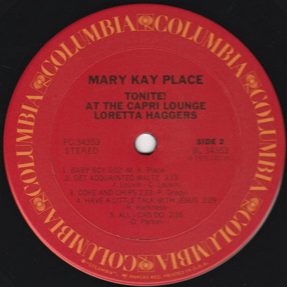 Mary Kay Place : Tonite! At The Capri Lounge Loretta Haggers (LP, Album)