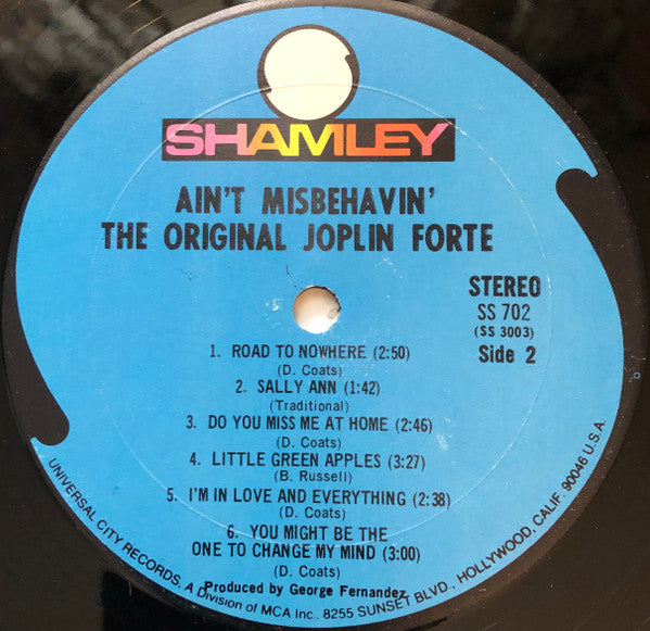 The Original Joplin Forte : Ain't Misbehavin' (LP)