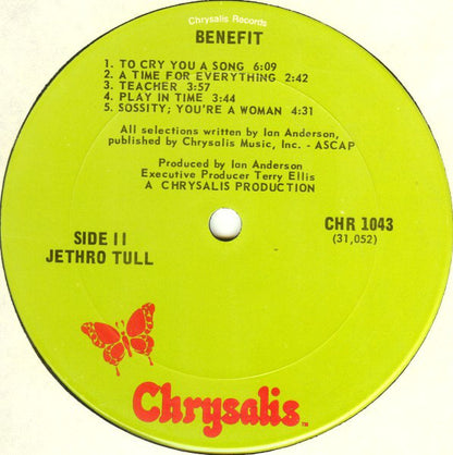 Jethro Tull : Benefit (LP, Album, RE)