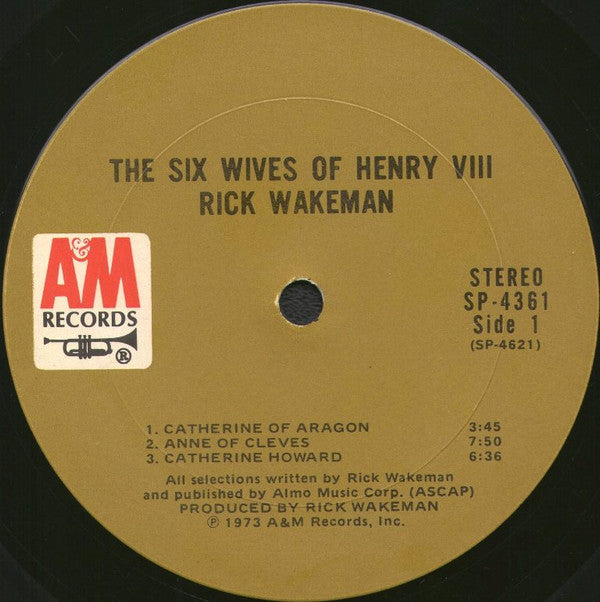 Rick Wakeman : The Six Wives Of Henry VIII (LP, Album, Ter)