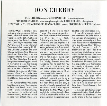 Don Cherry : Symphony For Improvisers (CD, Album, RE, RM)