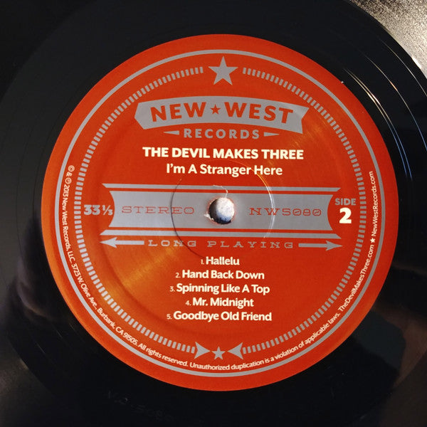 The Devil Makes Three : I'm A Stranger Here (LP, Album)