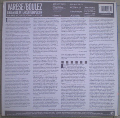 Varèse* / Boulez* / Ensemble Intercontemporain : Varèse: Ecuatorial / Déserts / Intégrales (LP, Album)