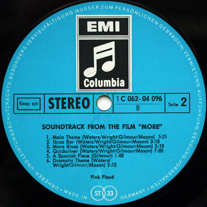 Pink Floyd : Soundtrack From The Film "More" (LP, Album)