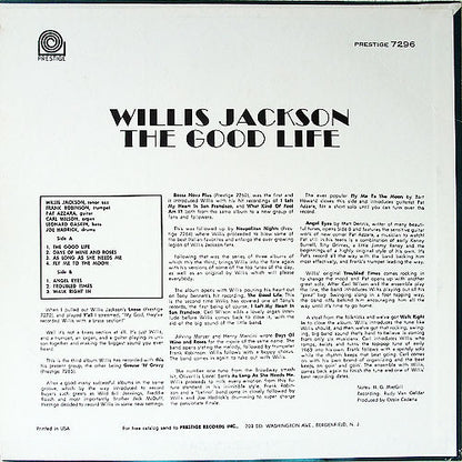 Willis Jackson : The Good Life (LP)