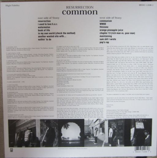 Common : Resurrection (LP, Album, RE)