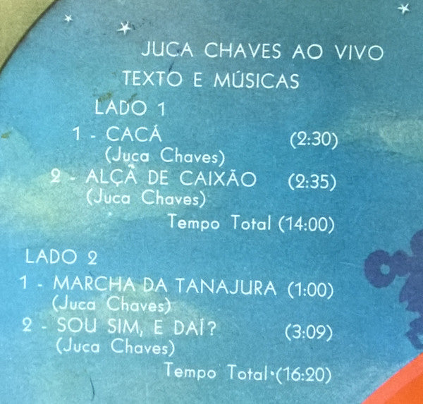 Juca Chaves : Ao Vivo (LP, Album)