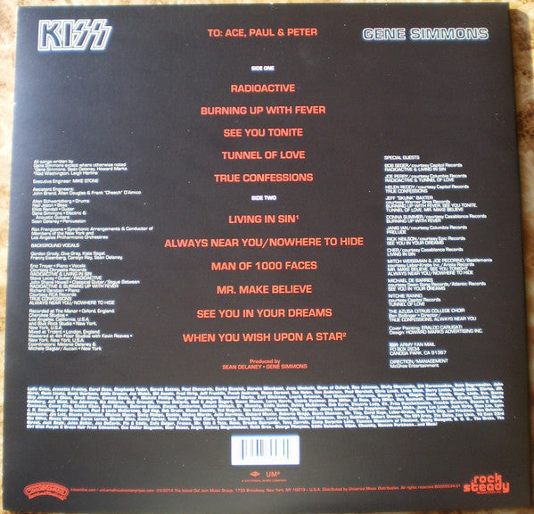 Kiss, Gene Simmons : Gene Simmons (LP, Album, RE, RM, 180)