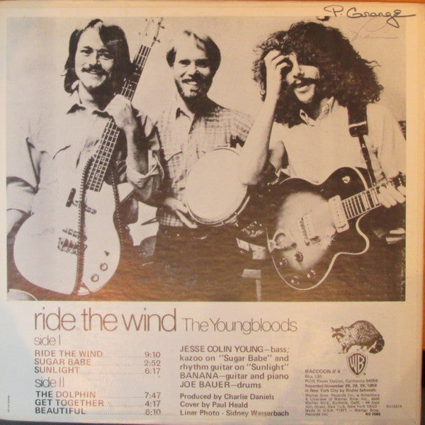 The Youngbloods : Ride The Wind (LP, Album, Club)