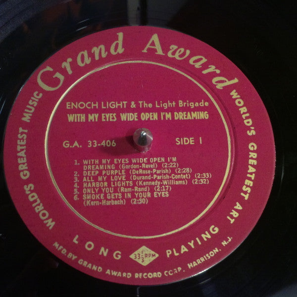 Enoch Light And The Light Brigade : With My Eyes Wide Open I'm Dreaming (LP, Mono)