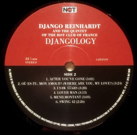 Django Reinhardt And The Quintet Of The Hot Club Of France* : Djangology (LP, Album)