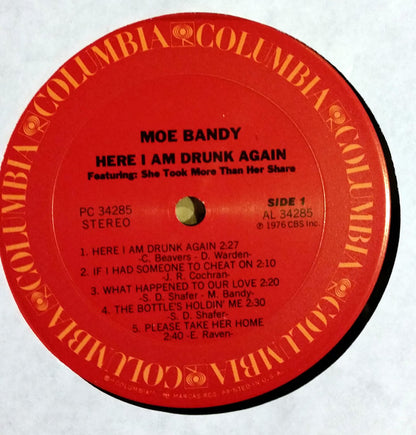 Moe Bandy : Here I Am Drunk Again (LP)