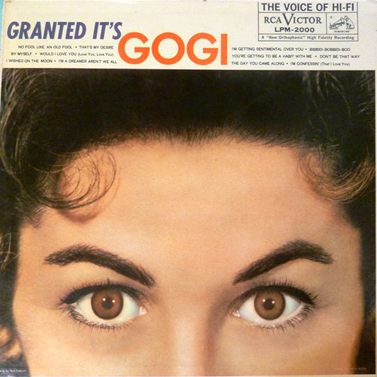 Gogi Grant : Granted... it's Gogi (LP, Album, Mono)