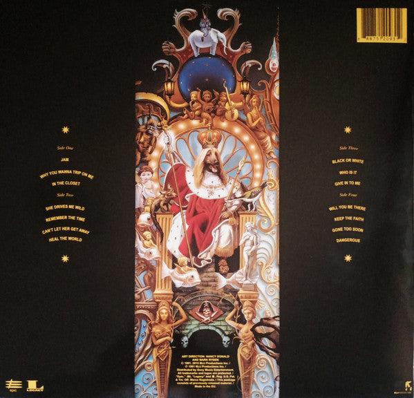 Michael Jackson : Dangerous (2xLP, Album, RE, 180)