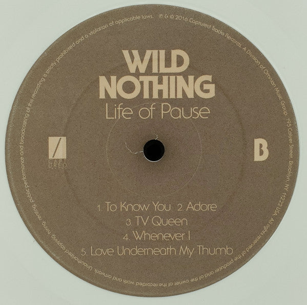 Wild Nothing : Life of Pause (LP, Album, Ltd, Whi)