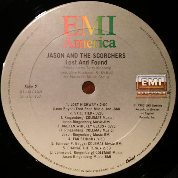 Jason & The Scorchers : Lost & Found (LP, Album, Club)