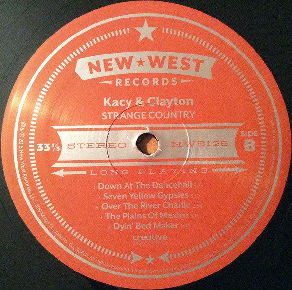 Kacy & Clayton : Strange Country (LP, Album, 150)