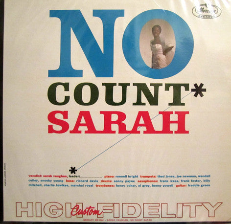 Sarah Vaughan : No Count Sarah (LP, Album, Mono)