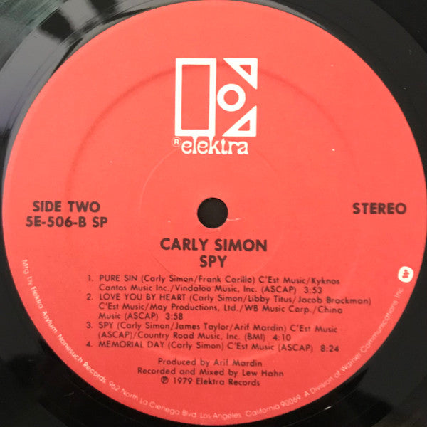 Carly Simon : Spy (LP, Album, SP )