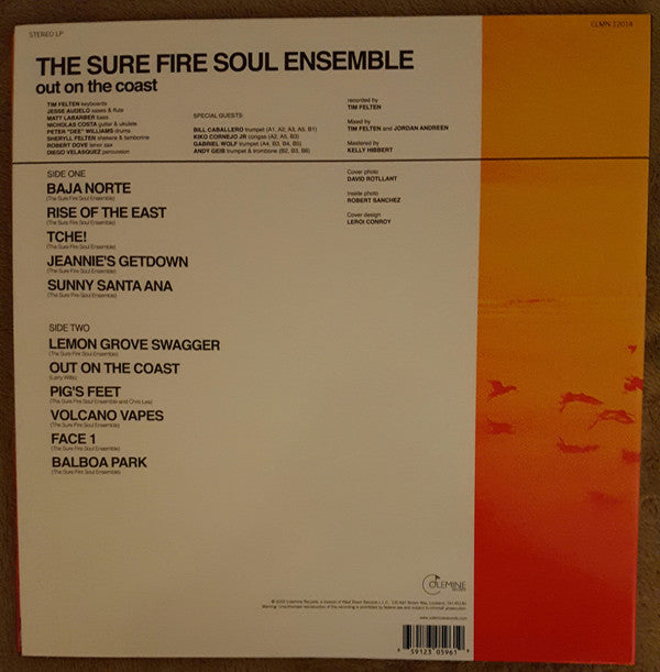 The Sure Fire Soul Ensemble : Out On The Coast (LP, Album, Gat)