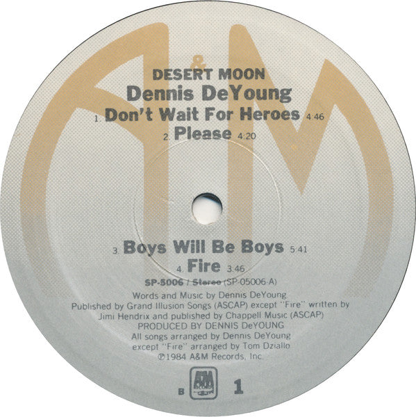 Dennis DeYoung : Desert Moon (LP, Album, Ele)