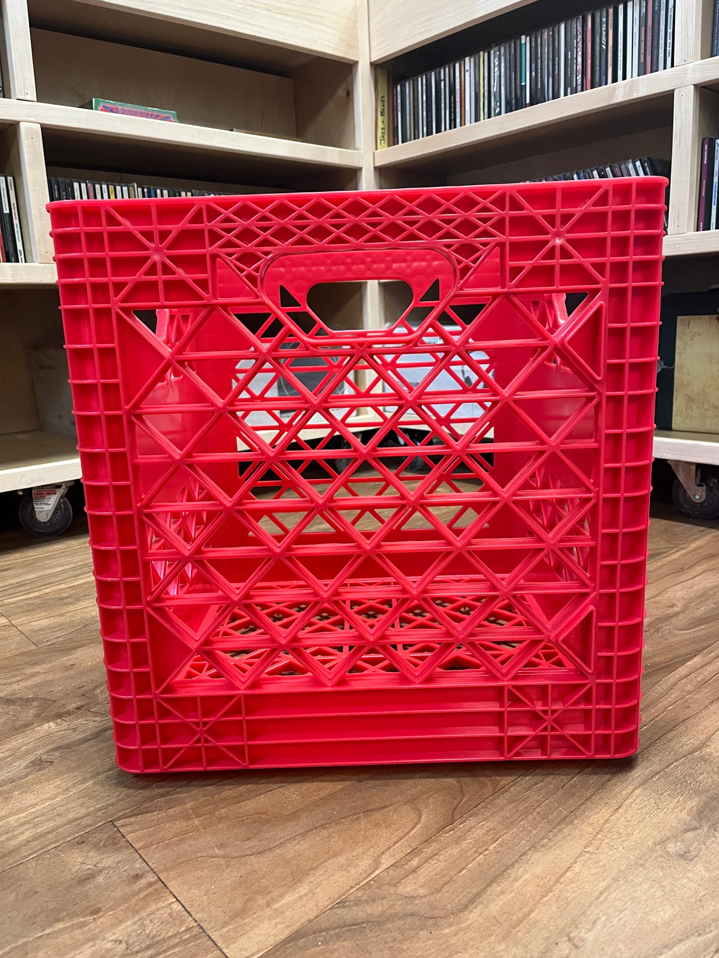 Durable Plastic Record Crate