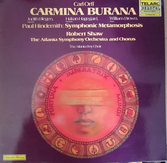 Carl Orff, Paul Hindemith, Robert Shaw, Atlanta Symphony Orchestra And Atlanta Symphony Chorus, Judith Blegen, Håkan Hagegård, William Brown (3), The Atlanta Boy Choir : Carmina Burana, Symphonic Metamorphosis (2xLP, Gat)