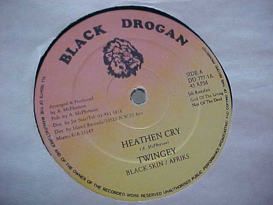 Twingey / Black Skin : Heathen Cry (12")