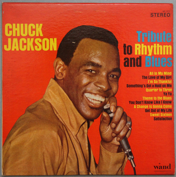 Chuck Jackson With Bobby Scott And His Orchestra : Tribute To Rhythm And Blues (LP, Album, Pit)
