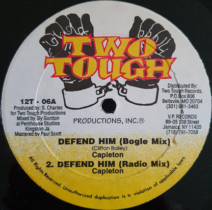 Capleton : Defend Him (12", Single)